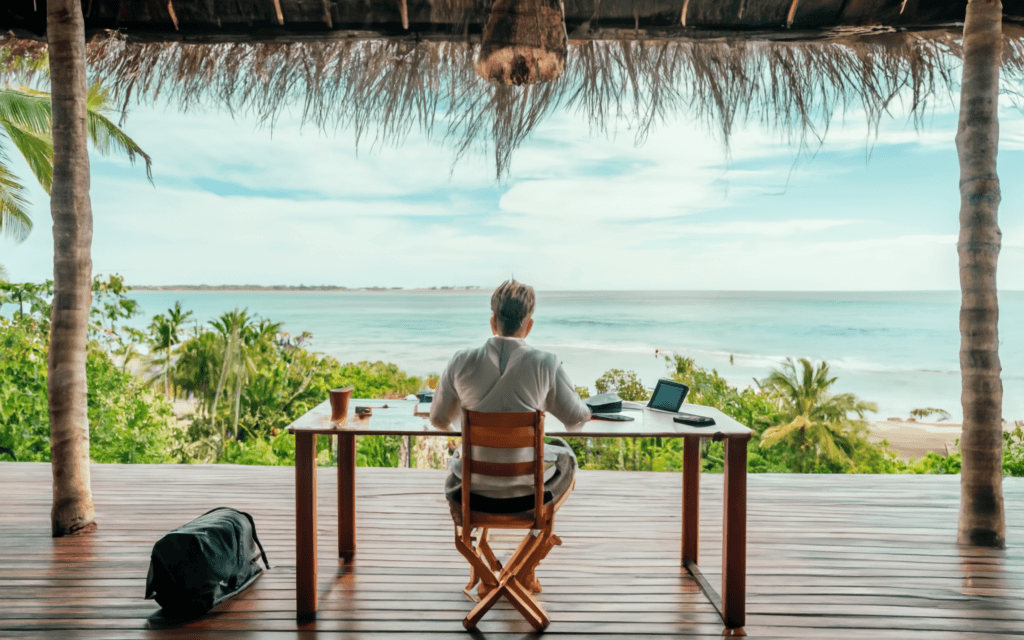 A Captivating Image of a Digital Nomad