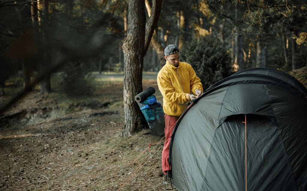 Before-after-budget-campsite-setup