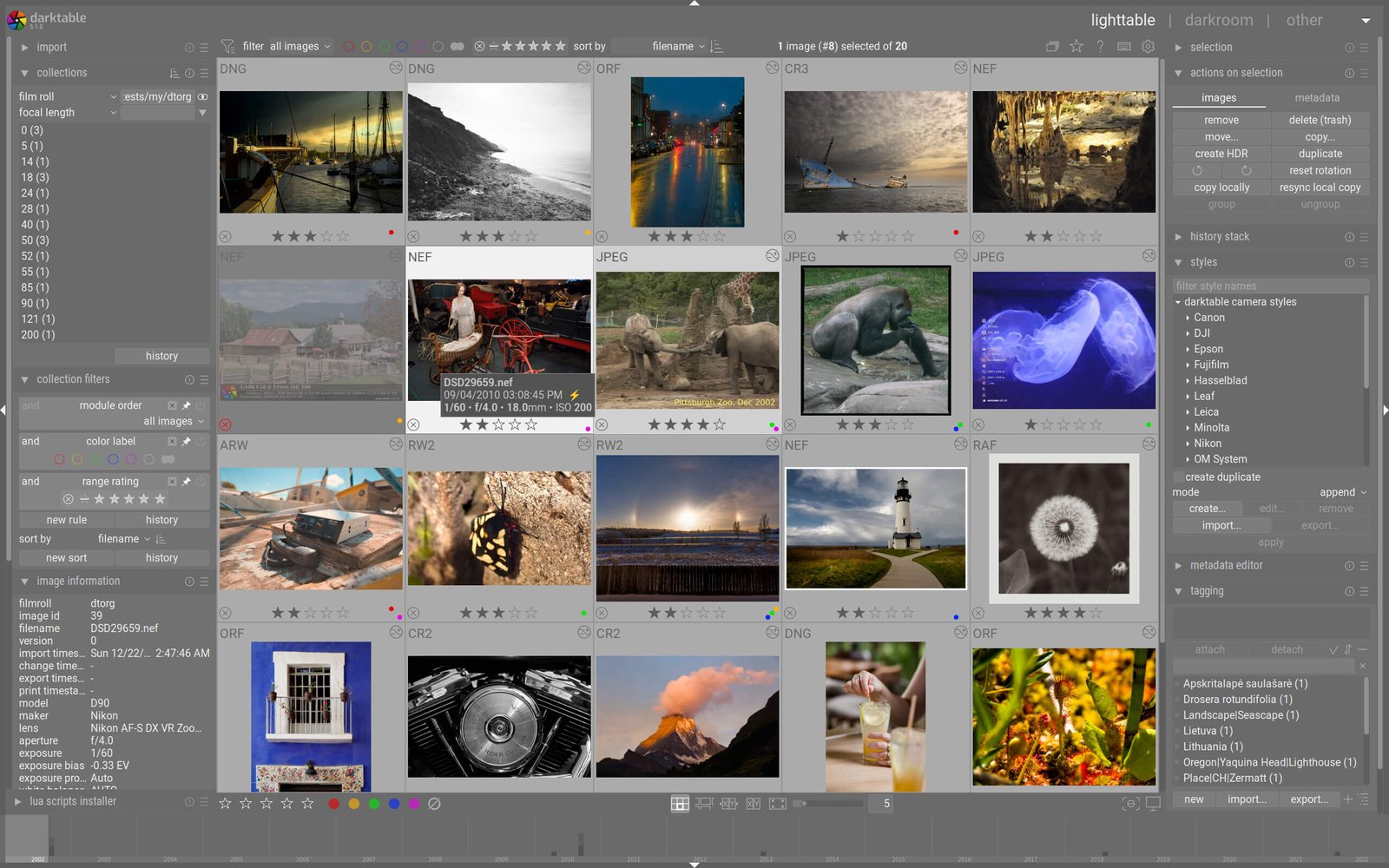 Darktable Low Cost Photo Editing Tools