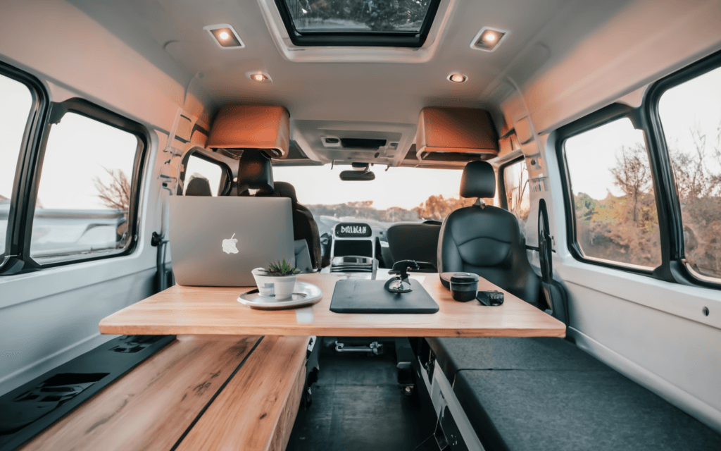 Multiple Devices Van Setup Remote Work