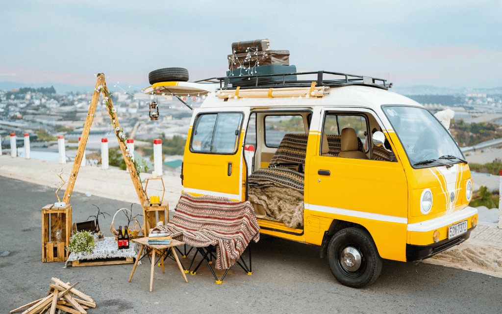 Van Parked At Scenic View