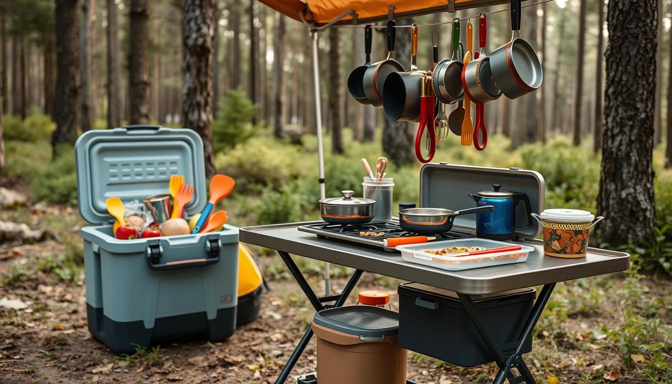 camping kitchen organization